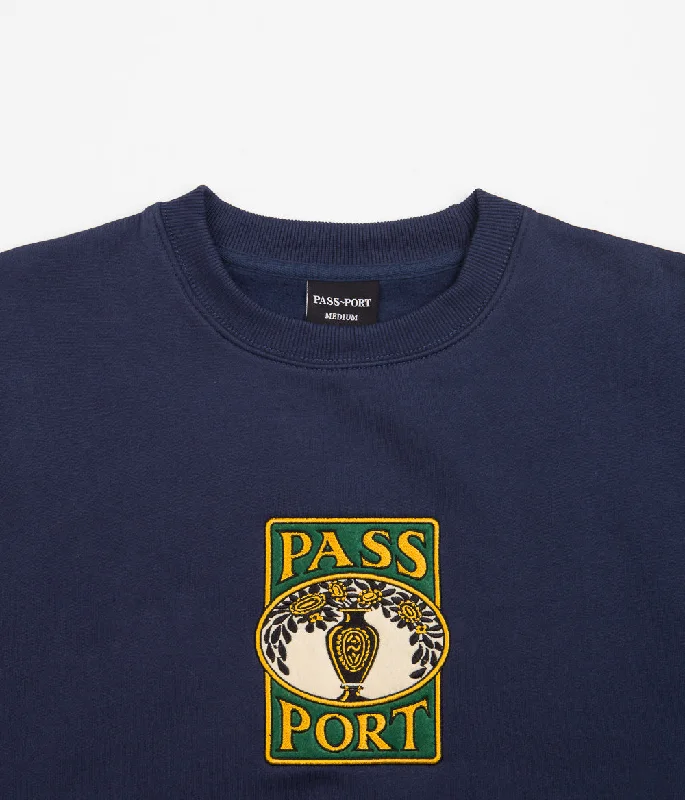 Pass Port Vase Crewneck Sweatshirt - Navy