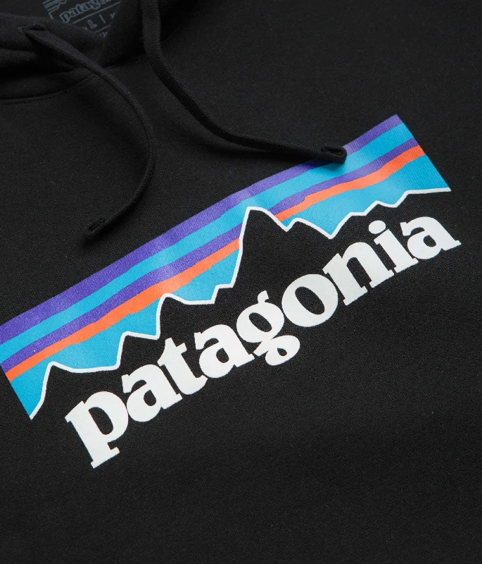 Patagonia P-6 Logo Uprisal Hoodie - Black