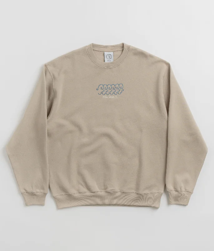 Polar Faces Dave Crewneck Sweatshirt - Taupe