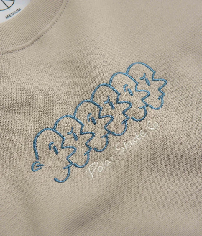 Polar Faces Dave Crewneck Sweatshirt - Taupe