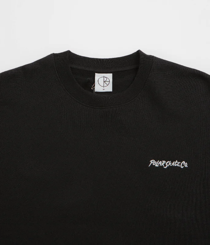 Polar Surf Logo Dave Crewneck Sweatshirt - Black