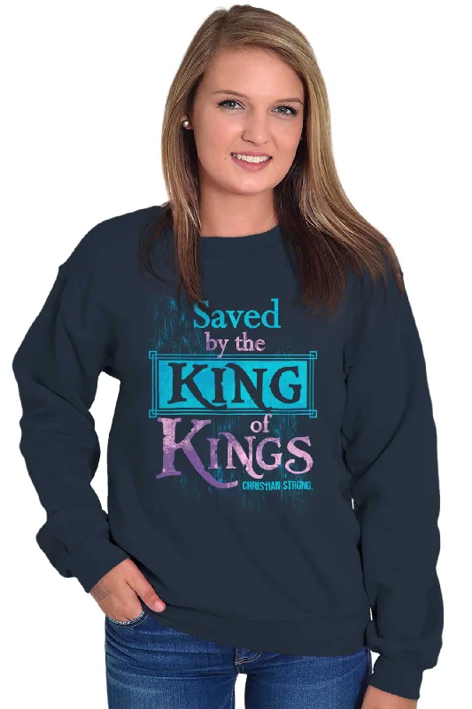 Saved by King of Kin Crewneck Sweatshirt