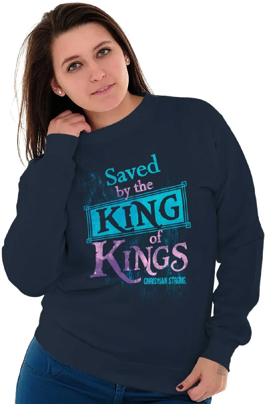 Saved by King of Kin Crewneck Sweatshirt