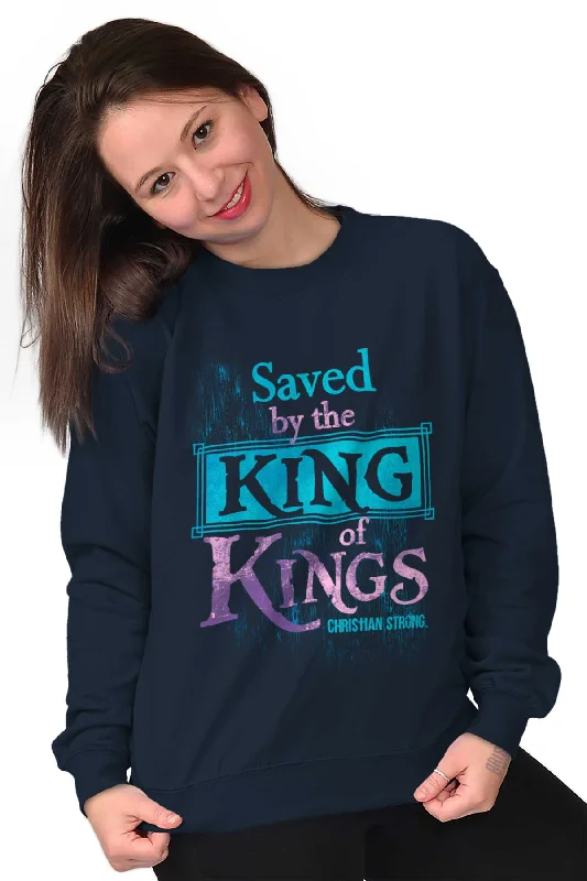 Saved by King of Kin Crewneck Sweatshirt