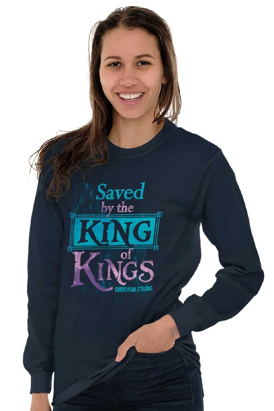 Saved by King of Kings Long Sleeve T-Shirt