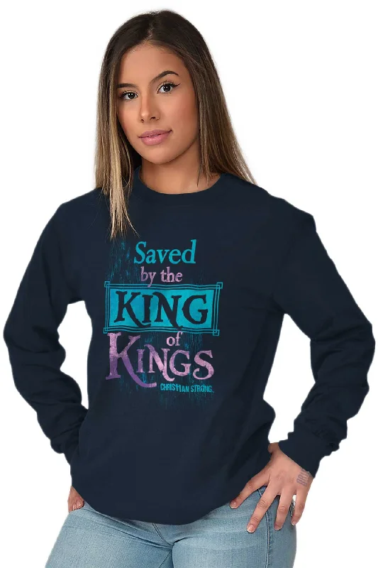 Saved by King of Kings Long Sleeve T-Shirt