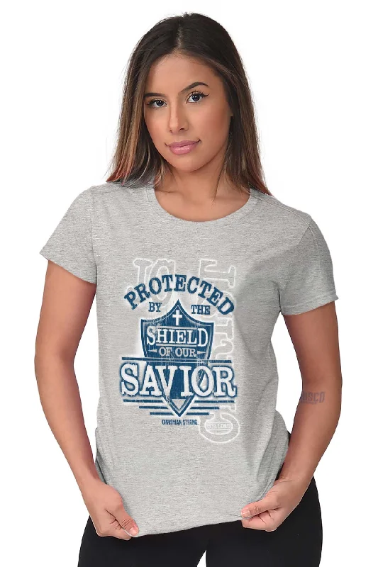 Shield of our Savior Ladies T Shirt