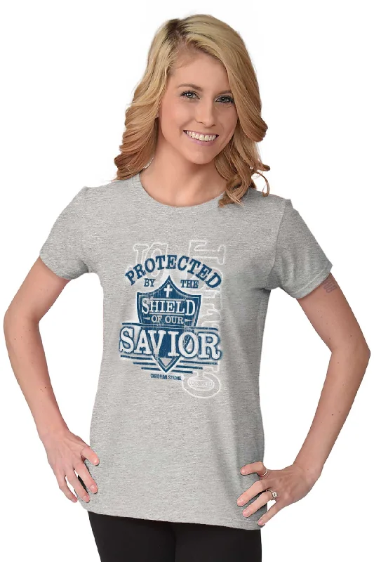 Shield of our Savior Ladies T Shirt