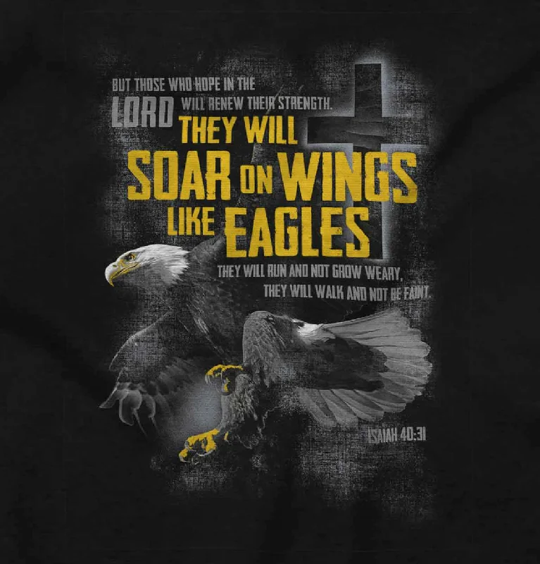 Wings like Eagles Ladies T Shirt