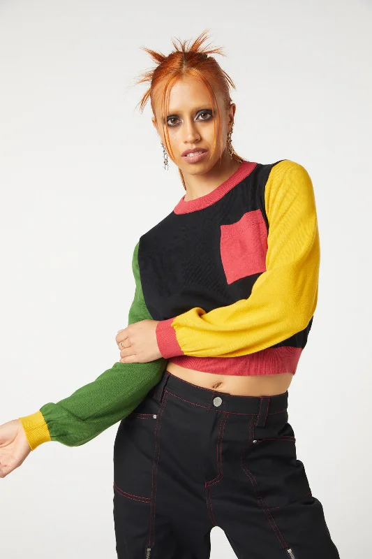 Colourblock Knit Jumper