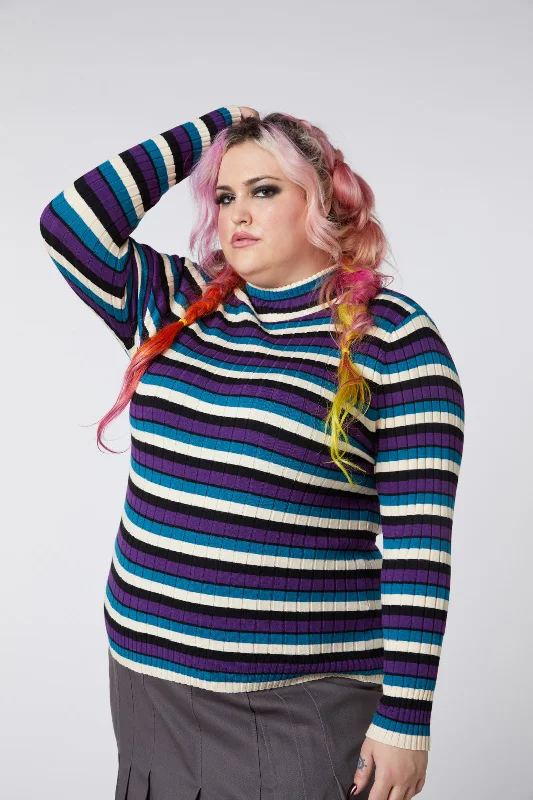 Curve Tabby Stripe Skivvy Knit