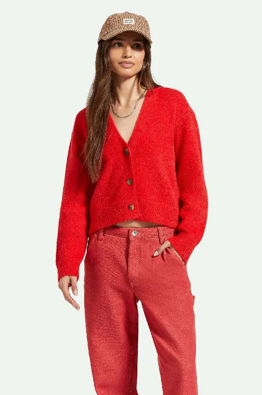 Town Cardigan - Mars Red