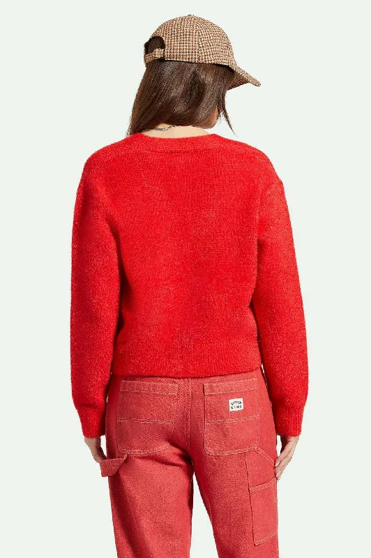 Town Cardigan - Mars Red