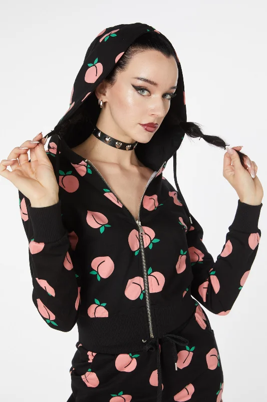 You Peach Cotton Hoodie