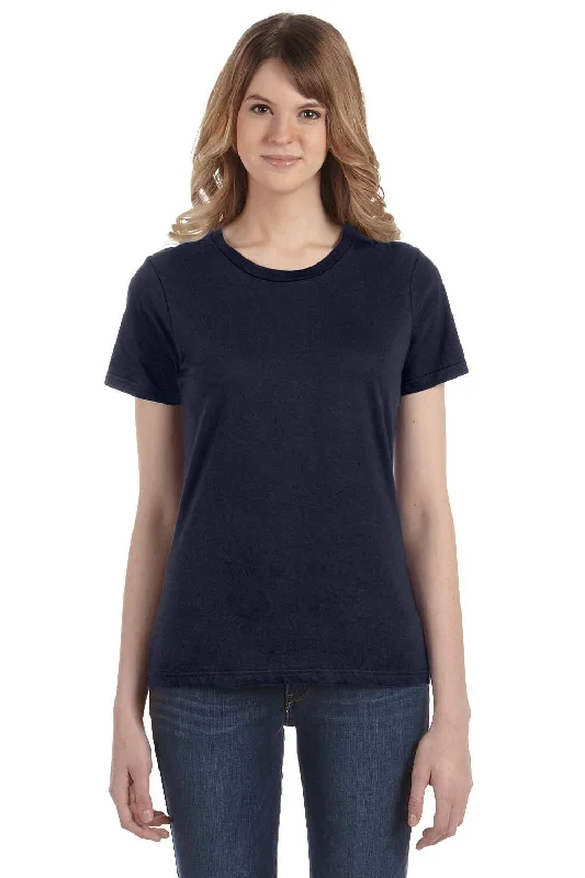 Gildan Womens Short Sleeve Crewneck T-Shirt - Navy Blue