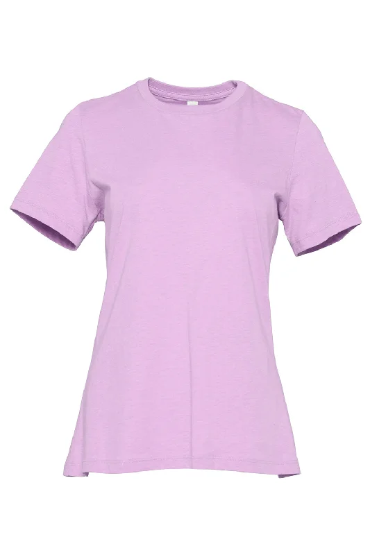 Bella + Canvas Womens CVC Short Sleeve Crewneck T-Shirt - Heather Prism Lilac