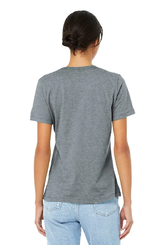 Bella + Canvas Womens Relaxed Jersey Short Sleeve Crewneck T-Shirt - Athletic Grey