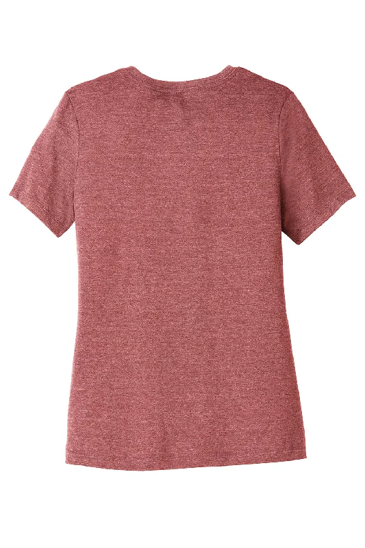 Bella + Canvas Womens CVC Short Sleeve Crewneck T-Shirt - Heather Mauve