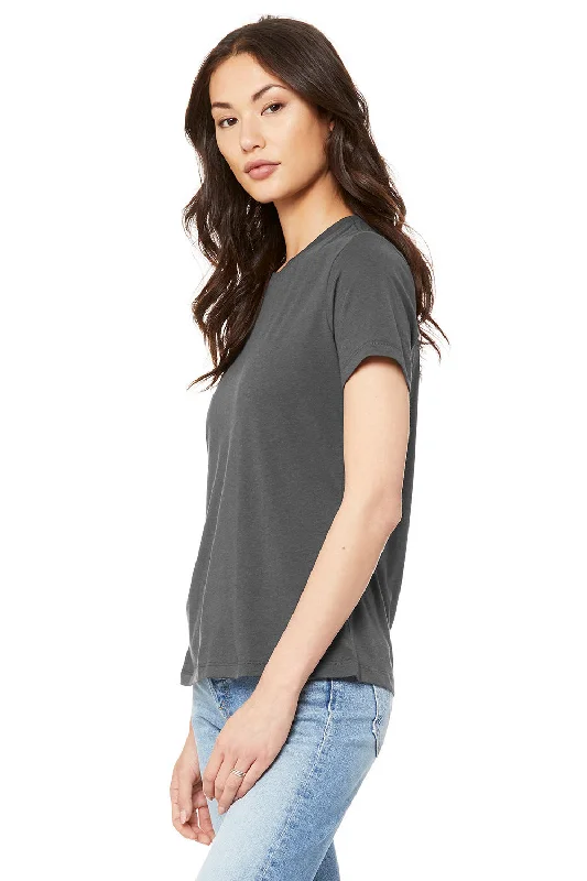 Bella + Canvas Womens Relaxed Jersey Short Sleeve Crewneck T-Shirt - Asphalt Grey