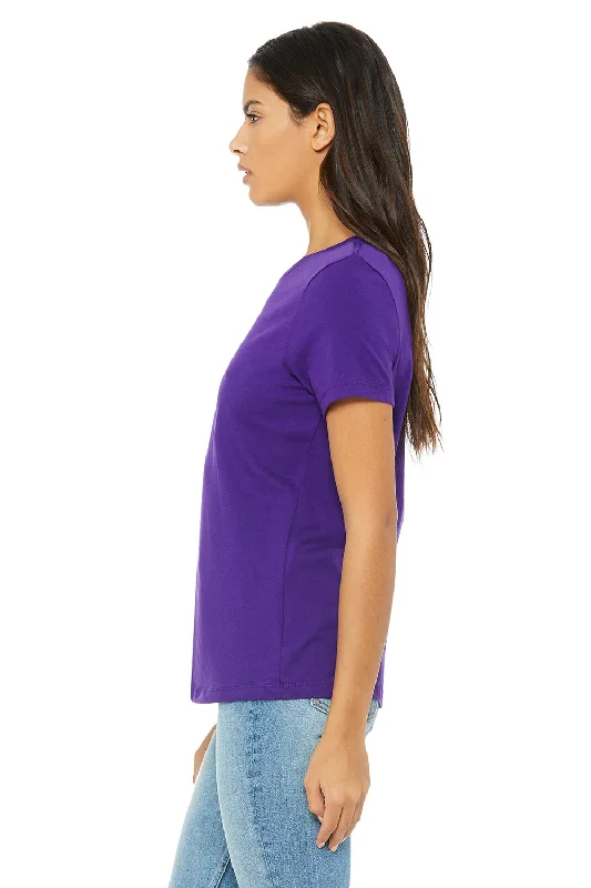 Bella + Canvas Womens Relaxed Jersey Short Sleeve Crewneck T-Shirt - Team Purple