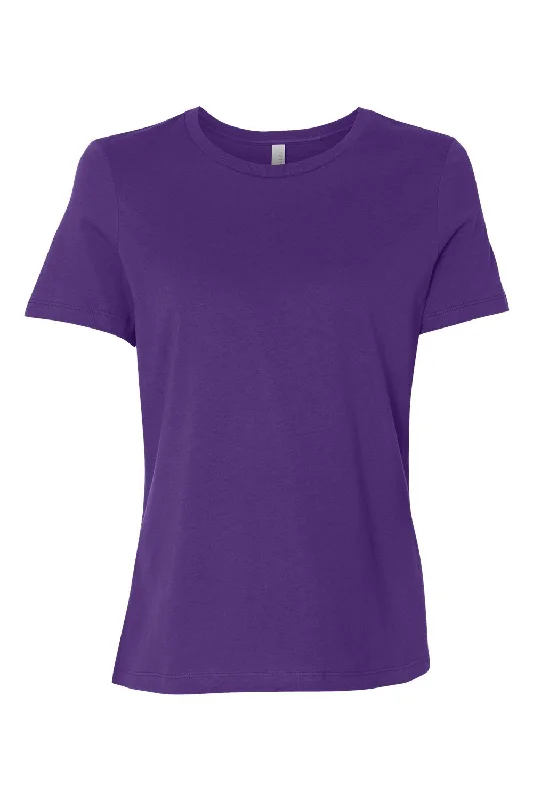 Bella + Canvas Womens Relaxed Jersey Short Sleeve Crewneck T-Shirt - Team Purple