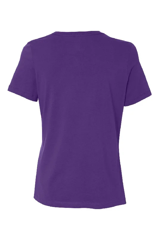 Bella + Canvas Womens Relaxed Jersey Short Sleeve Crewneck T-Shirt - Team Purple