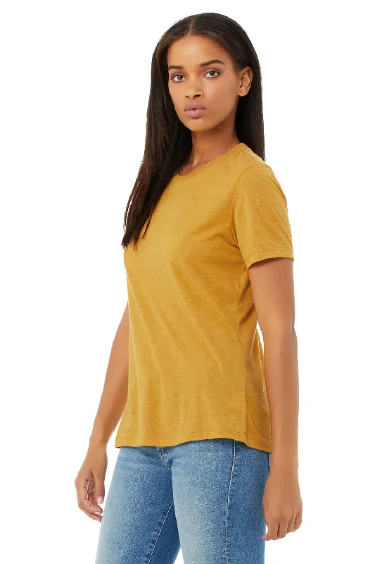 Bella + Canvas Womens Short Sleeve Crewneck T-Shirt - Mustard Yellow