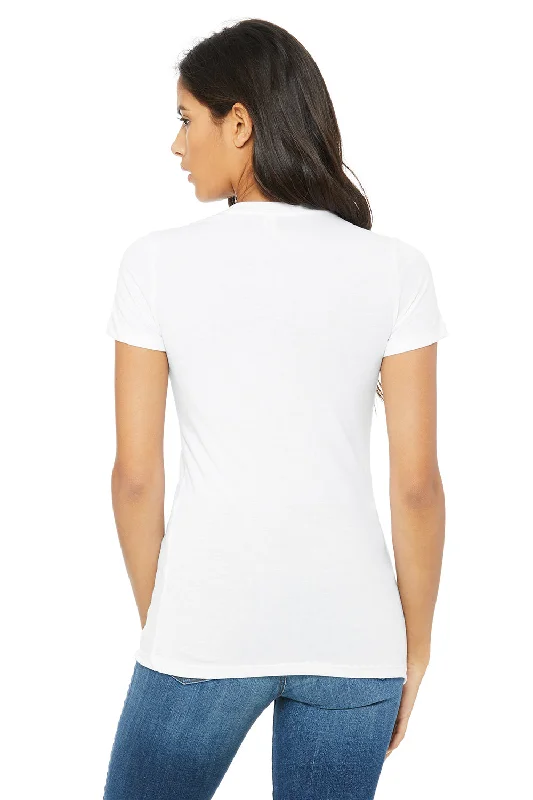 Bella + Canvas Womens The Favorite Short Sleeve Crewneck T-Shirt - Solid White