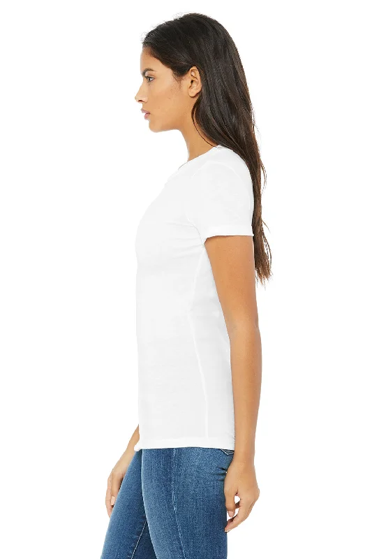 Bella + Canvas Womens The Favorite Short Sleeve Crewneck T-Shirt - Solid White