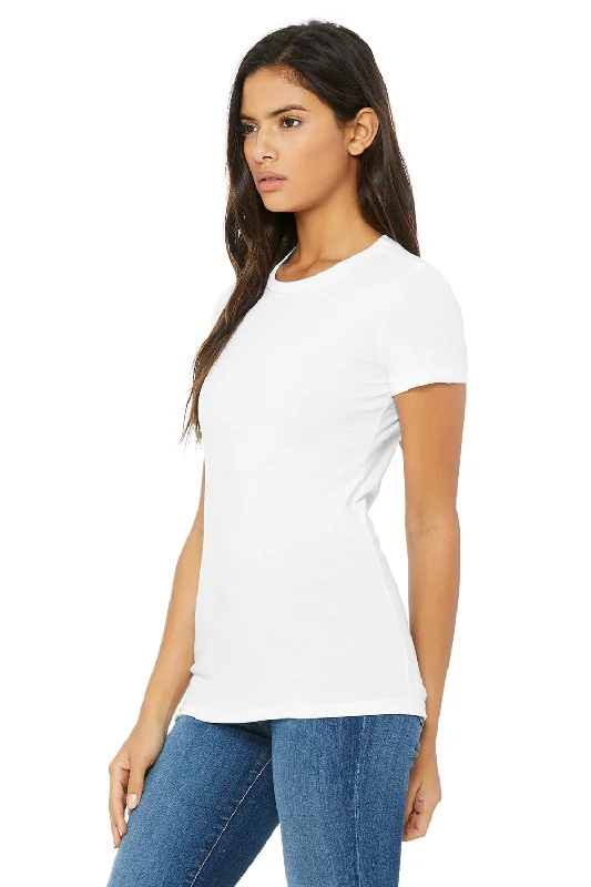 Bella + Canvas Womens The Favorite Short Sleeve Crewneck T-Shirt - Solid White