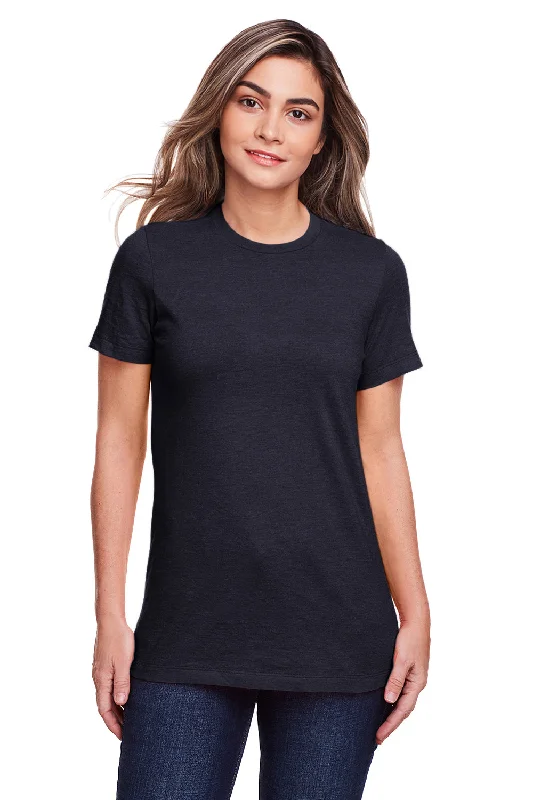 Gildan Womens Softstyle CVC Short Sleeve Crewneck T-Shirt - Navy Blue Mist